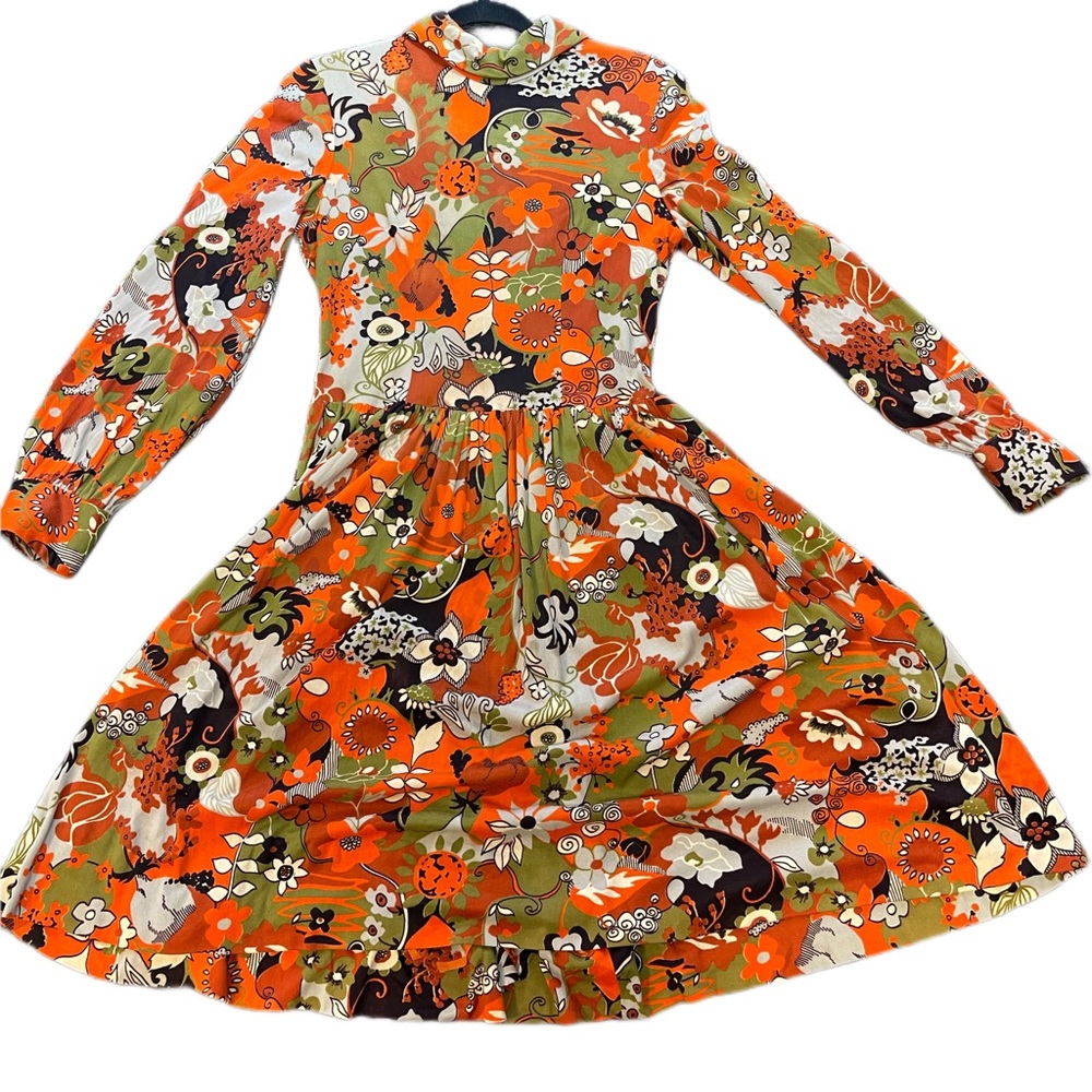 1970's Mod Print Dress